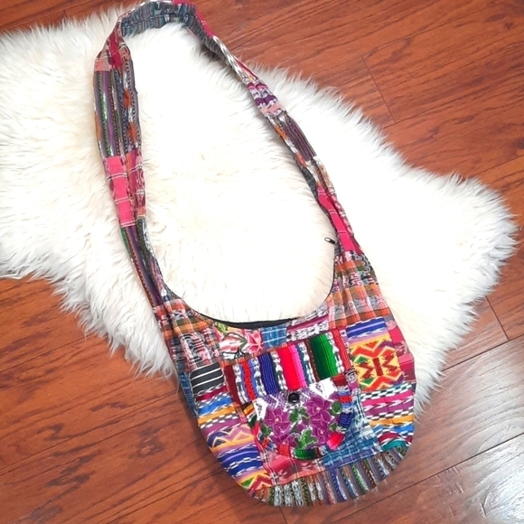 Handmade Handbags - Upcyled Patch Embroidered Handmade Purse